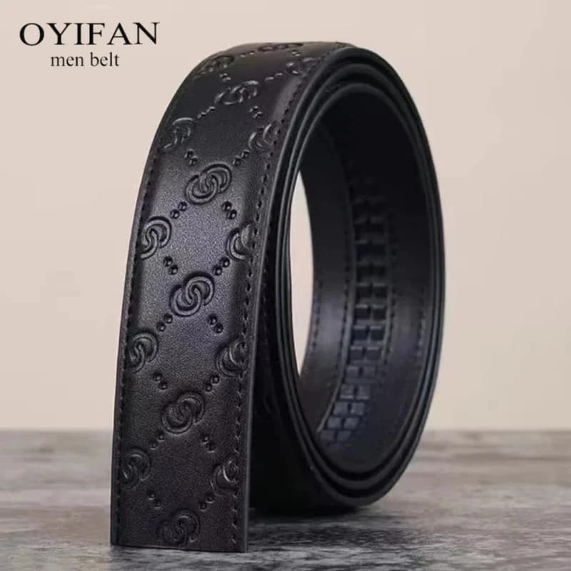 Men belt Genuine Leather Belt GG Cowskin Belts Without Buckle Real Genuine Leather Belt Body Men Cowboy Leather Belt No Buckle