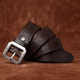 3.8CM Pure Cowhide High Quality Genuine Leather Belts for Men Strap Male Stainless Steel Buckle Jeans Thickening Cowboy Cintos