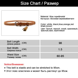 Maikun Thin Belts for Women High Quality PU Leather Lady Belt Exquisite Braided Tassel Female Belt for Dress Jeans