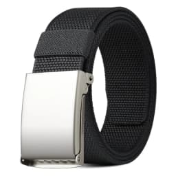 Men Female Belts Military Nylon Adjustable Belt Men Outdoor Travel Tactical Waist Belt with Plastic Buckle for Pants