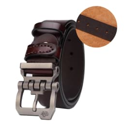 Men Belt for Men Cowskin Genuine Leather Personality Men Belt Buckle Quality Male Brown Strap Vintage Jeans N71223