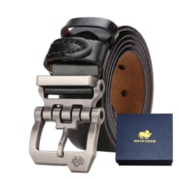 Men Belt for Men Cowskin Genuine Leather Personality Men Belt Buckle Quality Male Brown Strap Vintage Jeans N71223