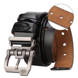 Men Belt for Men Cowskin Genuine Leather Personality Men Belt Buckle Quality Male Brown Strap Vintage Jeans N71223