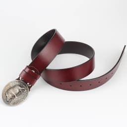 Genuine Leather male metal belt buckle fashion strap for men gift belt Wild boar pattern