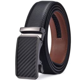 Men's Belt,Ratchet Belt Dress with Premium Leather,Slide Belt with Easier Adjustable Automatic Buckle