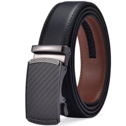 Men's Belt,Ratchet Belt Dress with Premium Leather,Slide Belt with Easier Adjustable Automatic Buckle