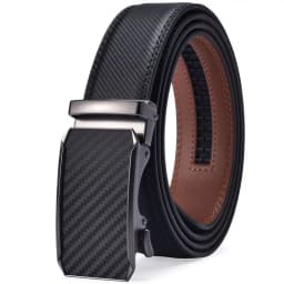 Men's Belt,Ratchet Belt Dress with Premium Leather,Slide Belt with Easier Adjustable Automatic Buckle