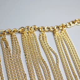 2021 Luxury Wide Tassel Fringe Metal Waist Chain Gold Wide Waist Belt Female Night Club Body Chain European Ladies Belt Cinture