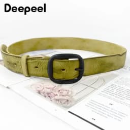1Pc Deepeel 3.8*110-125cm Fashion Men's Cowhide Belt Genuine Leather Waistband Pin Buckle Girdle Male Pant Jeans Designer Belts