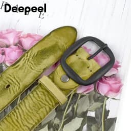 1Pc Deepeel 3.8*110-125cm Fashion Men's Cowhide Belt Genuine Leather Waistband Pin Buckle Girdle Male Pant Jeans Designer Belts