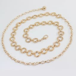  Women Metal Circle Ring Chain Blet Golden Silver Thin Tassel Waist Chain Ladies Dress Coat Skinny Waistband