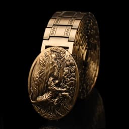 Men's belt Stainless steel Belt Retro Dragon metal Belt Gold Color Charm Belt Hip Hop Punk Strap self-defense luxury Belt male