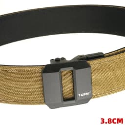 1.5" Tactical Belt Metal Buckle Adjustable Sturdy Ratchet Nylon Belts IPSC USPSA IDPA Belt Rigid Heavy Duty Gea