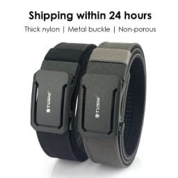 KOLBER New Tactical Belt for Men and Women Metal Automatic Buckle Black Military Army Gun Belt Thick Nylon IPSC Waistband Girdle