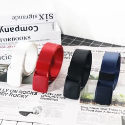 100cm 110cm 120cm 130cm 140cm Pluse Size Fabric Belts Non Metal Plastic Buckle Military Training Adjustable Belt