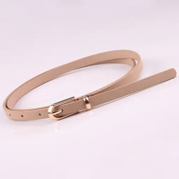 Fashion PU Leather Women Belts Black Blue White Pink Red Thin Skinny Pin Buckle Waistband Dress Jeans Decoration Belts