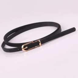 Fashion PU Leather Women Belts Black Blue White Pink Red Thin Skinny Pin Buckle Waistband Dress Jeans Decoration Belts