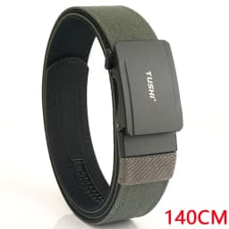 TUSHI 140CM Mens Military Tactical Belt Tight Sturdy Nylon Heavy Duty Hard Belt for Male Outdoor Casual Belt Automatic Waistband