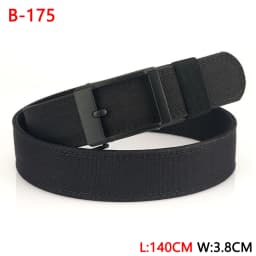 TUSHI 140CM Mens Military Tactical Belt Tight Sturdy Nylon Heavy Duty Hard Belt for Male Outdoor Casual Belt Automatic Waistband