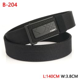 TUSHI 140CM Mens Military Tactical Belt Tight Sturdy Nylon Heavy Duty Hard Belt for Male Outdoor Casual Belt Automatic Waistband