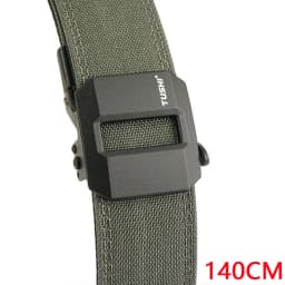 TUSHI 140CM Mens Military Tactical Belt Tight Sturdy Nylon Heavy Duty Hard Belt for Male Outdoor Casual Belt Automatic Waistband
