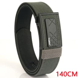 TUSHI 140CM Mens Military Tactical Belt Tight Sturdy Nylon Heavy Duty Hard Belt for Male Outdoor Casual Belt Automatic Waistband