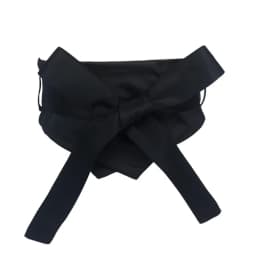 Fashion Pink Blue Yellow Black Fabric Soft Waist Belt for Women Self-tie Bow WIde Slim Corset Spring Autumn Coat Dress Belts
