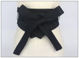 Fashion Pink Blue Yellow Black Fabric Soft Waist Belt for Women Self-tie Bow WIde Slim Corset Spring Autumn Coat Dress Belts