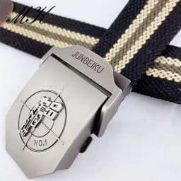 Maikun Metal Automatic Buckle Canvas Belts for Men Military Tactical Men Belt Casual Style Men Belt