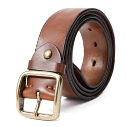 MEDYLA Retro Leather Belt Men's Copper Buckle Thick Men's and women's Casual Fashion Genuine Leather Hand-made Belt 21403
