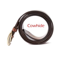 MEDYLA Retro Leather Belt Men's Copper Buckle Thick Men's and women's Casual Fashion Genuine Leather Hand-made Belt 21403