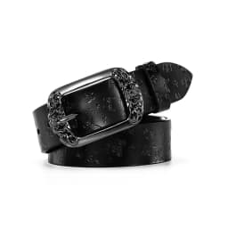 1 Pcs Fashion PU Leather Alloy Pin Buckle Carved Waist Belt 110 cm Harajuku Y2K Belt Chic Vintage Punk Waistband For Women
