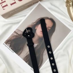 Heart Denim Belt for Women Love Buckle New All-Match Jeans Belts Ladies Pink Fabric Strap Female Personality Dress Waistband