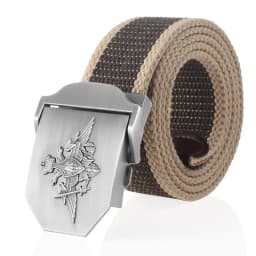 SupSindy Men Canvas Belt 3D Russian Federation Armed Forces Metal Buckle Tactical Belts Jeans Waistband Army Military Male Strap