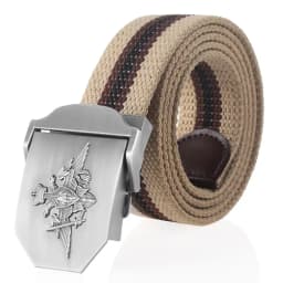 SupSindy Men Canvas Belt 3D Russian Federation Armed Forces Metal Buckle Tactical Belts Jeans Waistband Army Military Male Strap