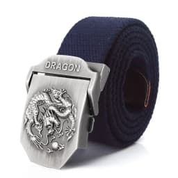 SupSindy Men Canvas Belt Luxury Dragon Metal Buckle Army Military Tactical Belts for Men Jeans Waistband Soldier Male Strap