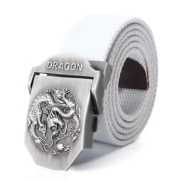 SupSindy Men Canvas Belt Luxury Dragon Metal Buckle Army Military Tactical Belts for Men Jeans Waistband Soldier Male Strap