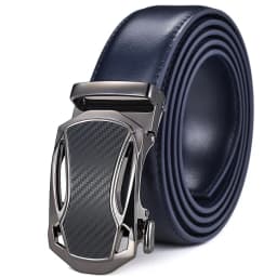 Men's Belt, Ratchet Belt Leather Dress 3.5cm Wide High-quality Sliding Belt Easy to Adjust Automatic Buckle