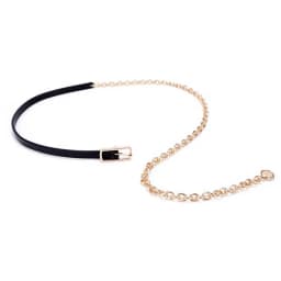 Women Long Metal Tassel Waist Belt PU Leather Adjustable Gold Silver Chain Belts Simple Coat Dress Decorative Waistband Girdle