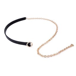 Women Long Metal Tassel Waist Belt PU Leather Adjustable Gold Silver Chain Belts Simple Coat Dress Decorative Waistband Girdle