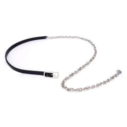 Women Long Metal Tassel Waist Belt PU Leather Adjustable Gold Silver Chain Belts Simple Coat Dress Decorative Waistband Girdle