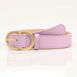 2.8x105cm Female Fashion Belt Simple Metal Buckle Belt for Women Black Suit Jeans Clothing Accessories White Black Red Purple