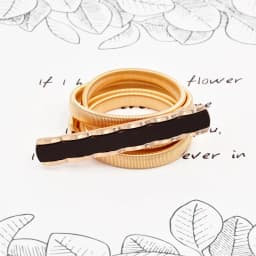 Gold Flower Shape Elastic belts For Women Girl Stretch Skinny Waist Belt Cummerbunds Metal Female Belt cinturon mujer cinto