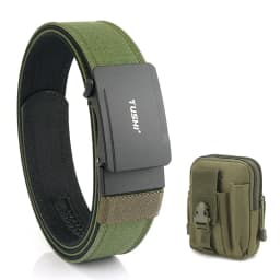 VATLTY New Men's Military Pistol Belt Metal Automatic Buckle Sturdy Nylon Tactical Outdoor Belt IPSC Casual Waistband Male