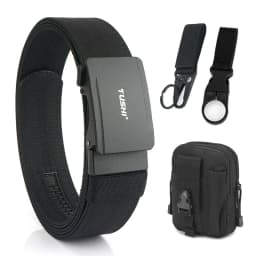 VATLTY New Men's Military Pistol Belt Metal Automatic Buckle Sturdy Nylon Tactical Outdoor Belt IPSC Casual Waistband Male