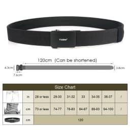 VATLTY New Men's Military Pistol Belt Metal Automatic Buckle Sturdy Nylon Tactical Outdoor Belt IPSC Casual Waistband Male