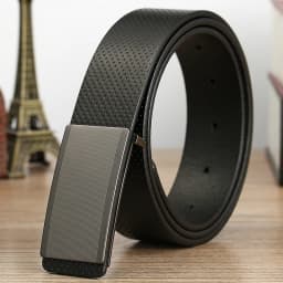 Belt men's genuine leather buckle head layer genuine cowhide men's underwear wear business youth handmade buckle men's belt
