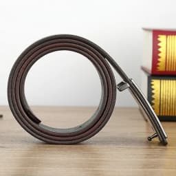Belt men's genuine leather buckle head layer genuine cowhide men's underwear wear business youth handmade buckle men's belt