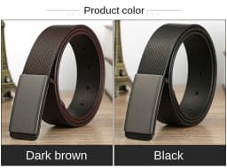 Belt men's genuine leather buckle head layer genuine cowhide men's underwear wear business youth handmade buckle men's belt
