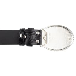 Female Cowboy Up Casual Buckle Golden Rose Flower Embossed Leather Belt Youth Decoration